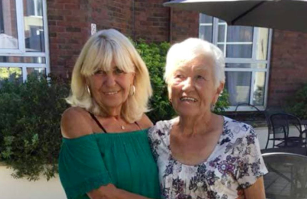 Carol Harmer and her mother Maureen